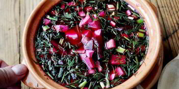 свекольник холодный с ветчиной