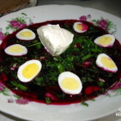 Свекольник с ботвой