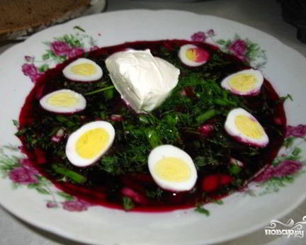 Свекольник с ботвой