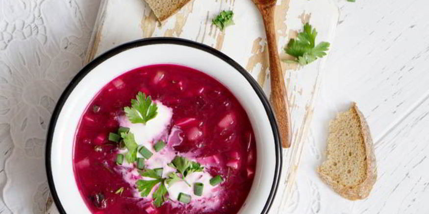 Рецепт свекольника с фасолью и прованскими травами