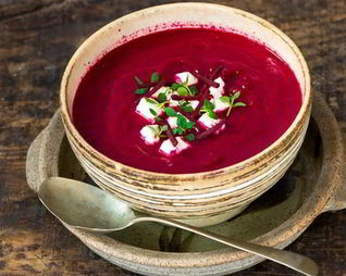 Свекольник с козьим сыром