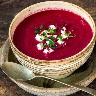 Свекольник с козьим сыром