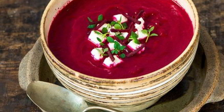 Рецепт свекольника с козьим сыром