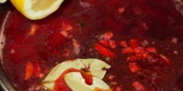 свекольник с мясом