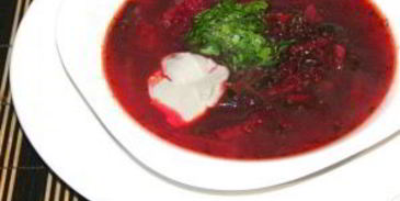 свекольник с мясом