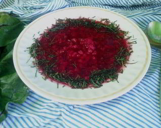 Свекольник с перловой крупой