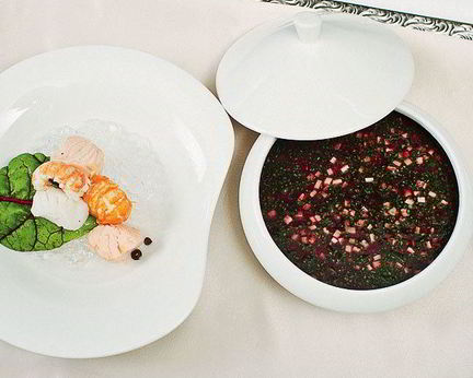 Свекольник с рыбой