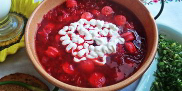 свекольник с сосисками