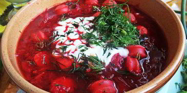 свекольник с сосисками