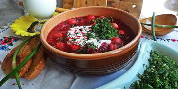 свекольник с сосисками