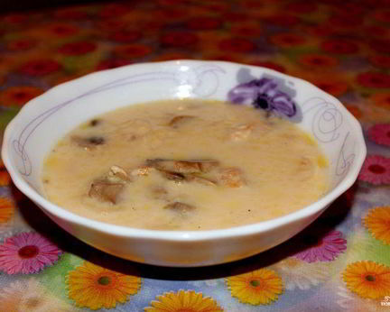 Куриный сырный суп