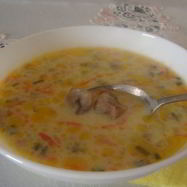 Рецепт Сливочно-сырного суп с шампиньонами