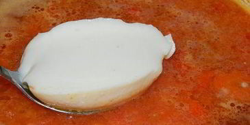 сырно-томатный суп на курином бульоне