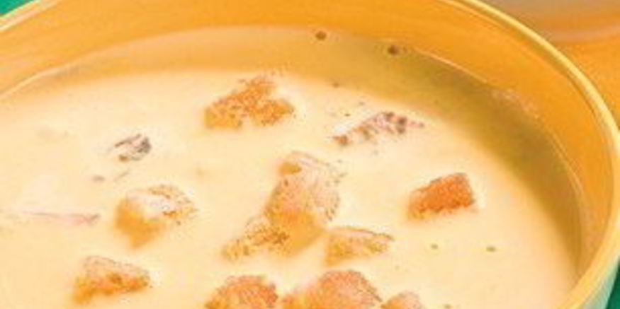 Рецепт сырного крема-супа с морепродуктами