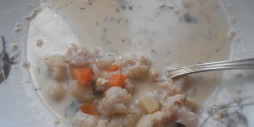 Рецепт сырного супа с грецким орехом