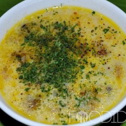 Сырный суп с грибами