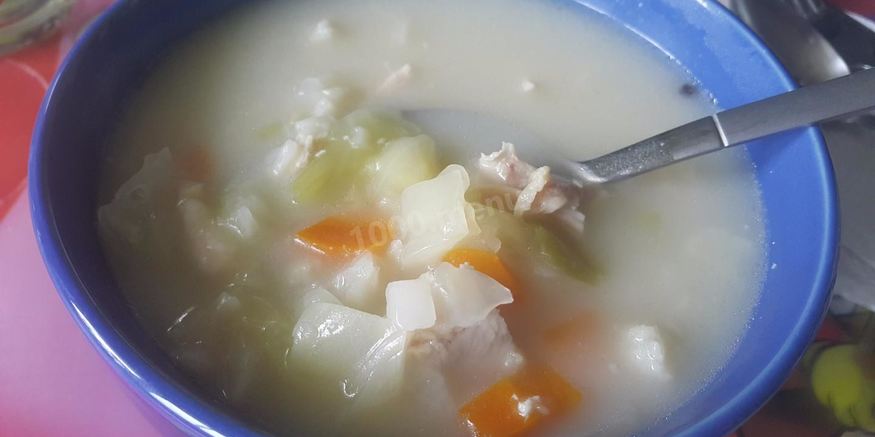 Рецепт сырного супа с капустой курицей и плавленным сыром