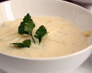 Сырный суп с кольраби