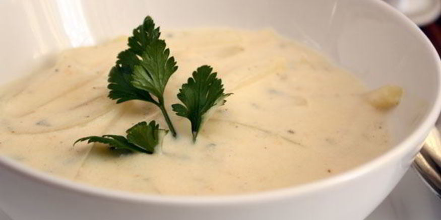 Рецепт сырного супа с кольраби