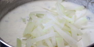 сырный суп с кольраби