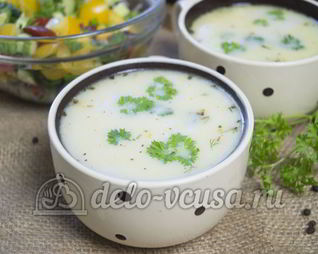 Сырный суп с куриным филе