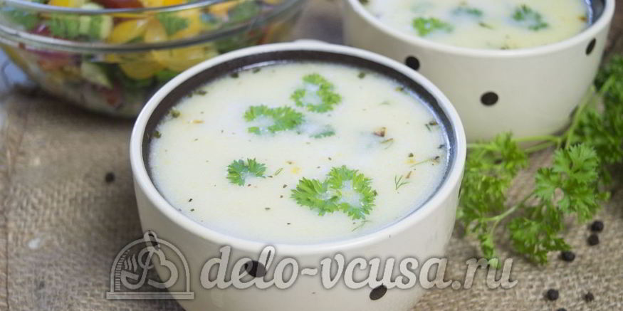 Рецепт сырного супа с куриным филе