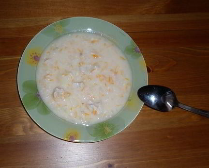 Сырный суп с курицей