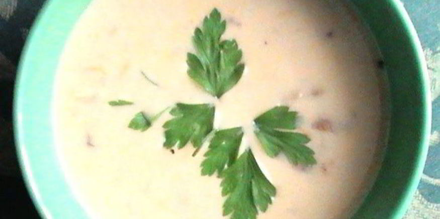 Рецепт сырного супа с лесными грибами