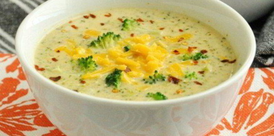 Рецепт сырного супа с шампиньонами и брокколи