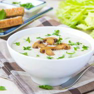 Рецепт Сырного супа с шампиньонами