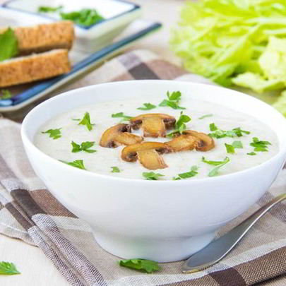 Сырный суп с шампиньонами