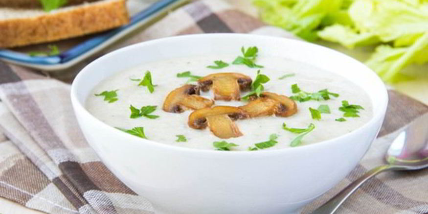 Рецепт сырного супа с шампиньонами