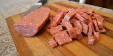 сырный суп с сосисками