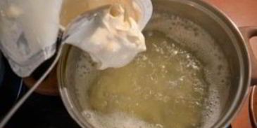 сырный суп с сосисками