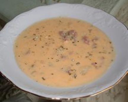 Сырный суп с ветчиной и картошкой
