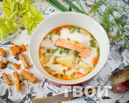 Сырный суп в мультиварке