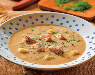 Карельская уха из лосося