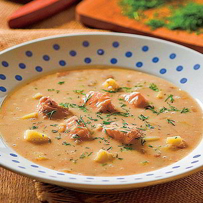 Карельская уха из лосося