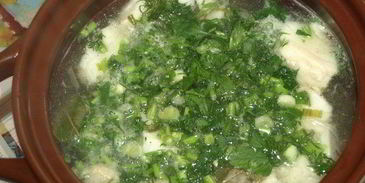 хитрая уха на курином бульоне