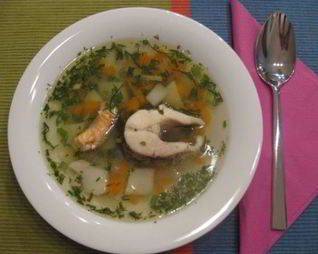 Русская уха из щуки