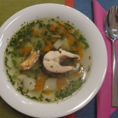 Русская уха из щуки