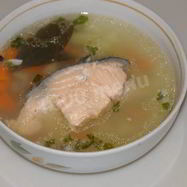 Рецепт Рыбного супа уха из лосося