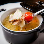 Рецепт Ухи из благородных рыб с печенью налима