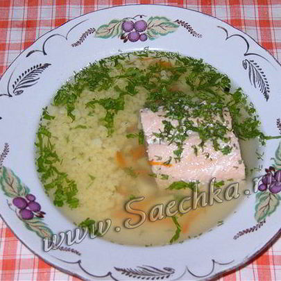 Уха из карпа и горбуши