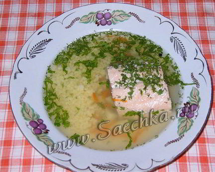 Уха из карпа и горбуши