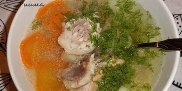 уха из щучьих голов с икрой