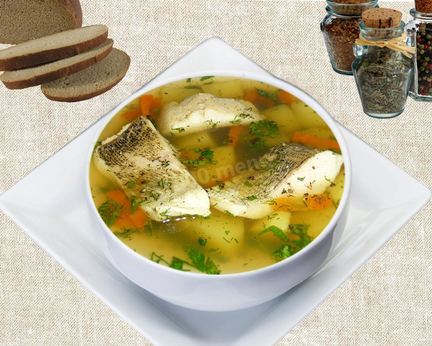 Уха из щуки с перловкой