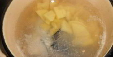 уха из семги с пшеном