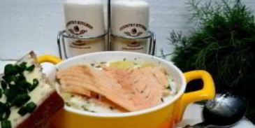 уха из семги со сливками