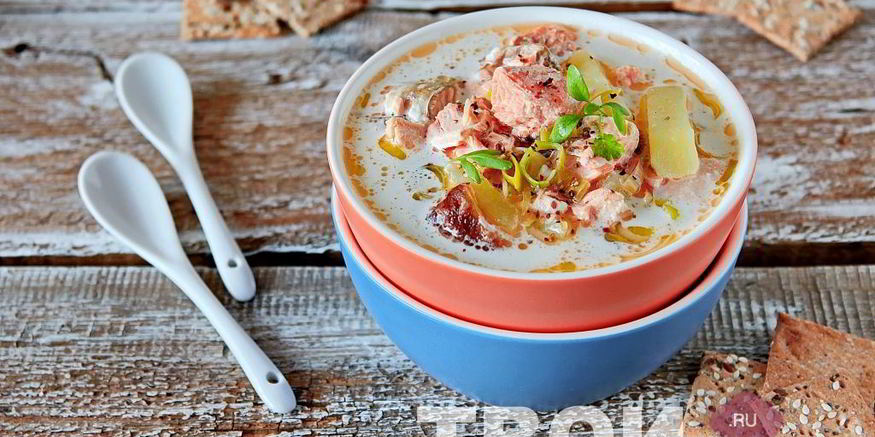 Рецепт ухи из семги